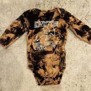 Rock band baby onesie